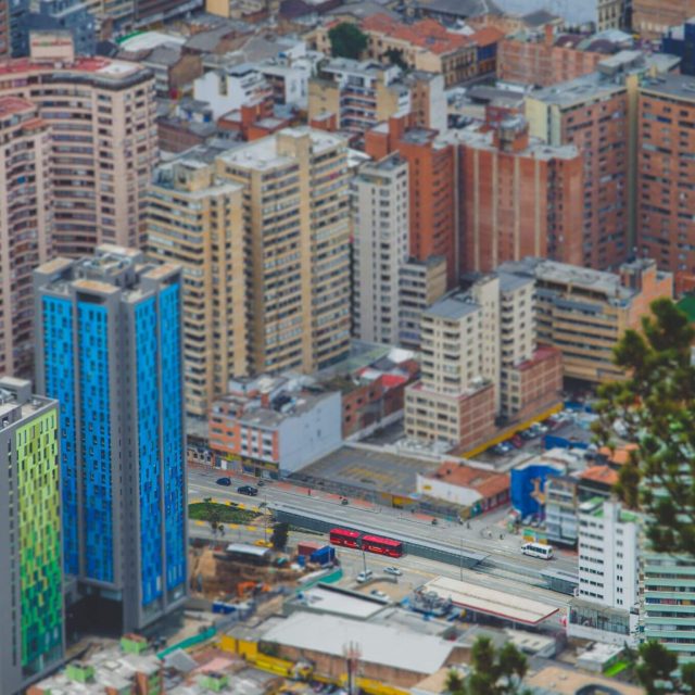 Monserrate a Candelária - Bogota Kolumbie