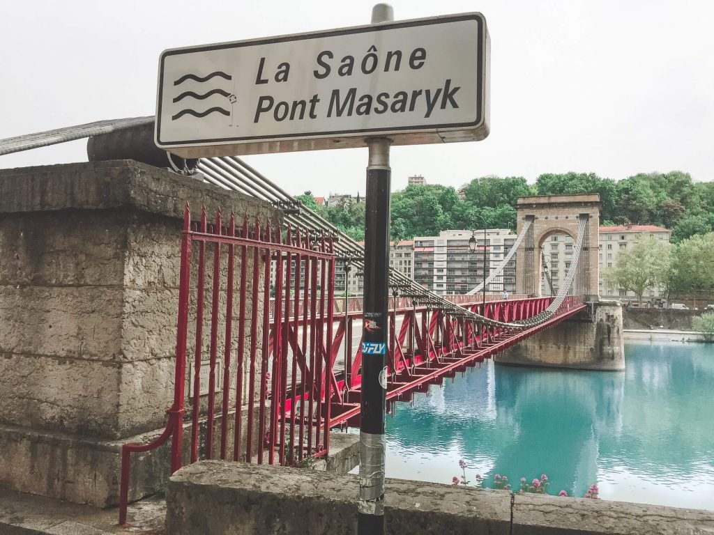 Masarykův most v Lyonu, Francie - Andyho Cestopisy